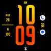 Orange Fire XL Watch Face