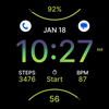 Sporty Energetic Watch Face