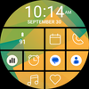 Yellow Green Tile Watch Face